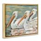Stupell Industries Pelican Trio Pond Reflection Floating Frame By Susan Winget